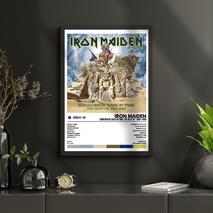 Iron Maiden - Somewhere Back in Time Album Cover Poster