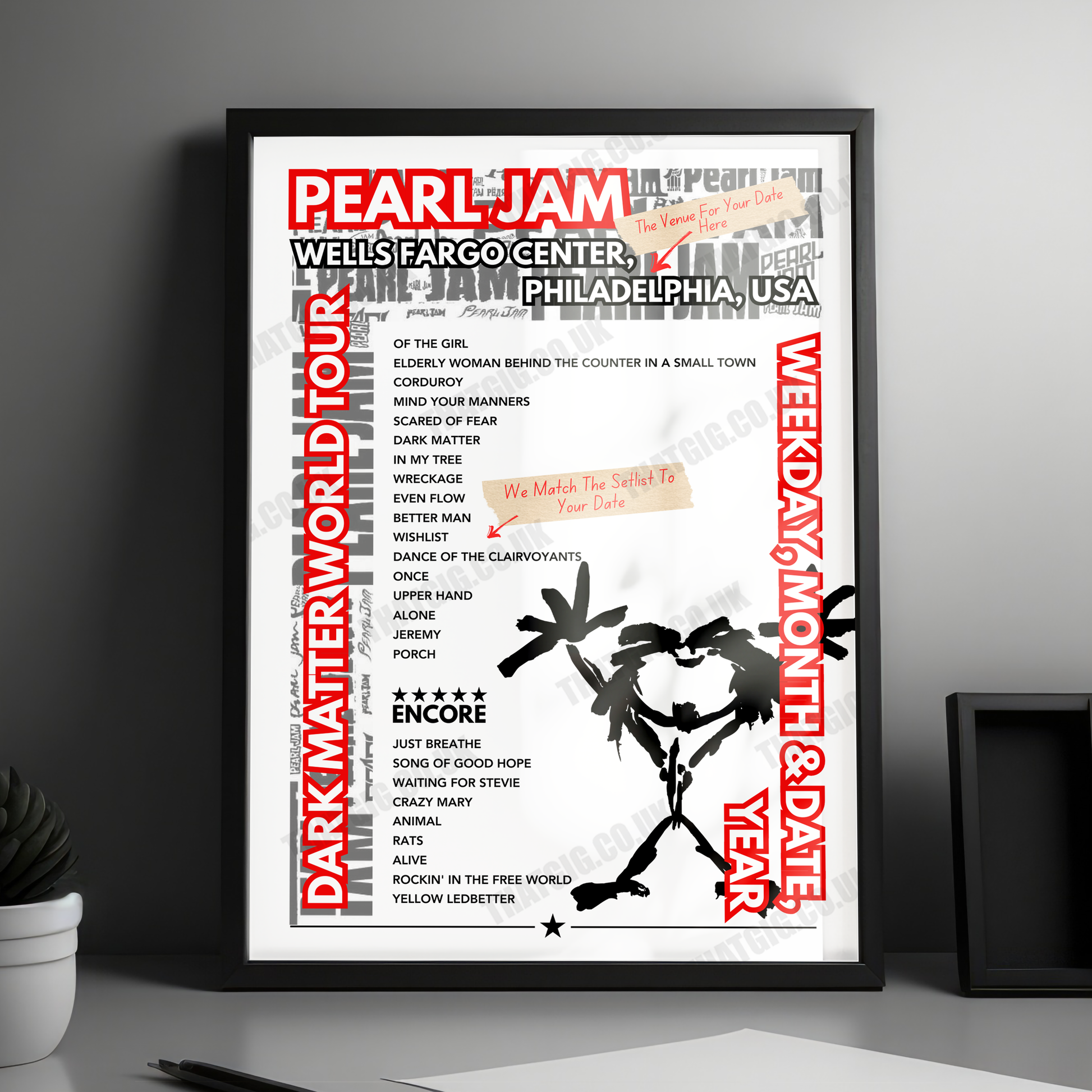 Pearl Jam Setlist Poster - Doheny State Beach - September 29th, 2024