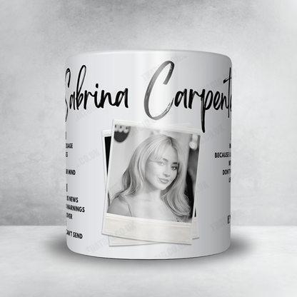 Sabrina Carpenter Setlist Mug - Crypto.com Arena, Los Angeles, CA, USA - November 15th, 2024