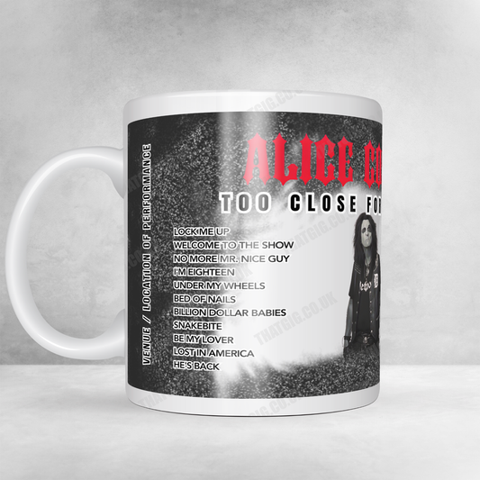 Alice Cooper Setlist Mug - AO Arena, Manchester, England - October 17th, 2024