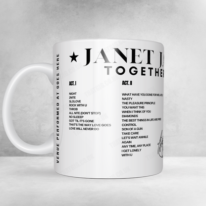 Janet Jackson Setlist Poster - Paycom Center - July 26th, 2024