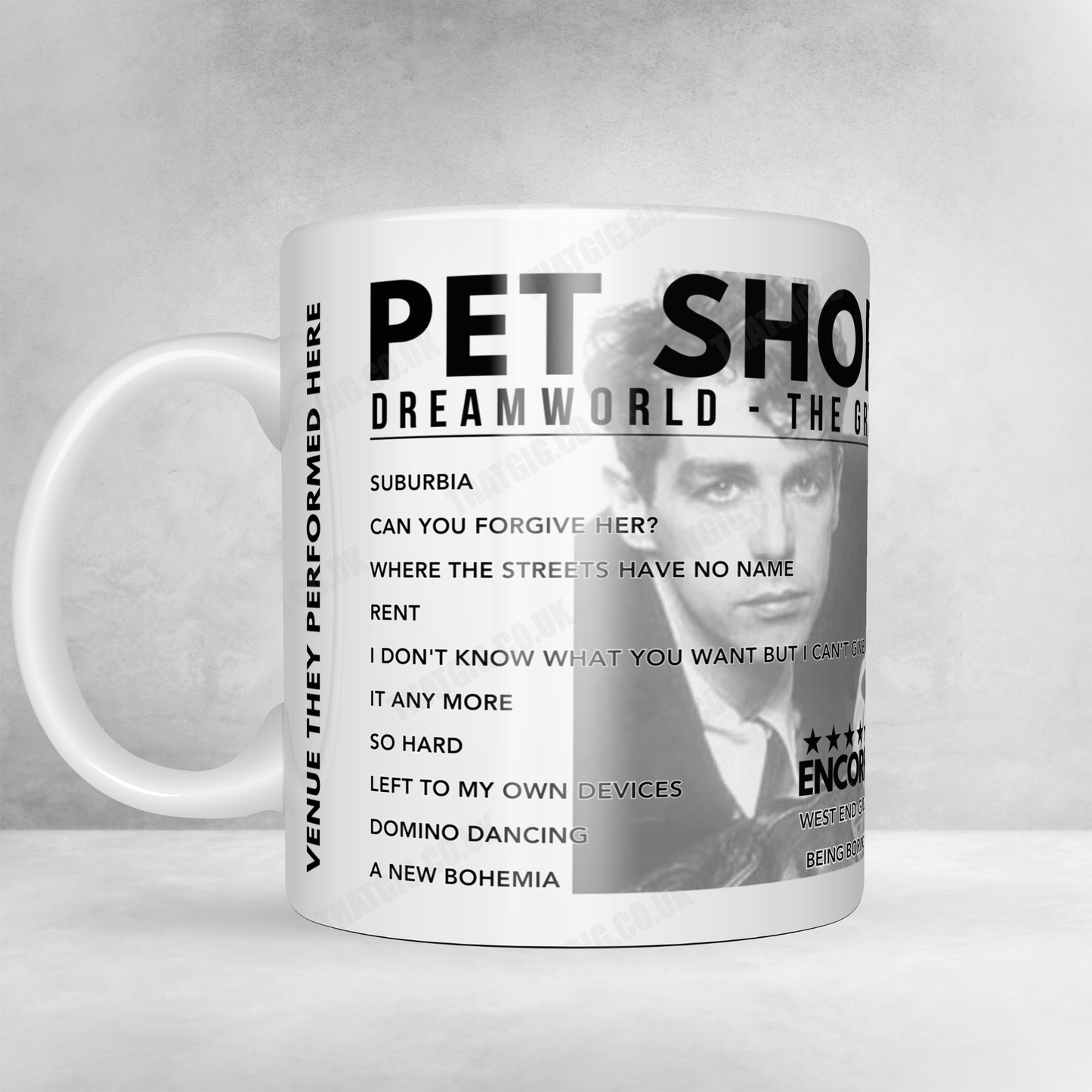 Pet Shop Boys Setlist Mug - Motorpoint Arena, Nottingham - June 6th, 2024