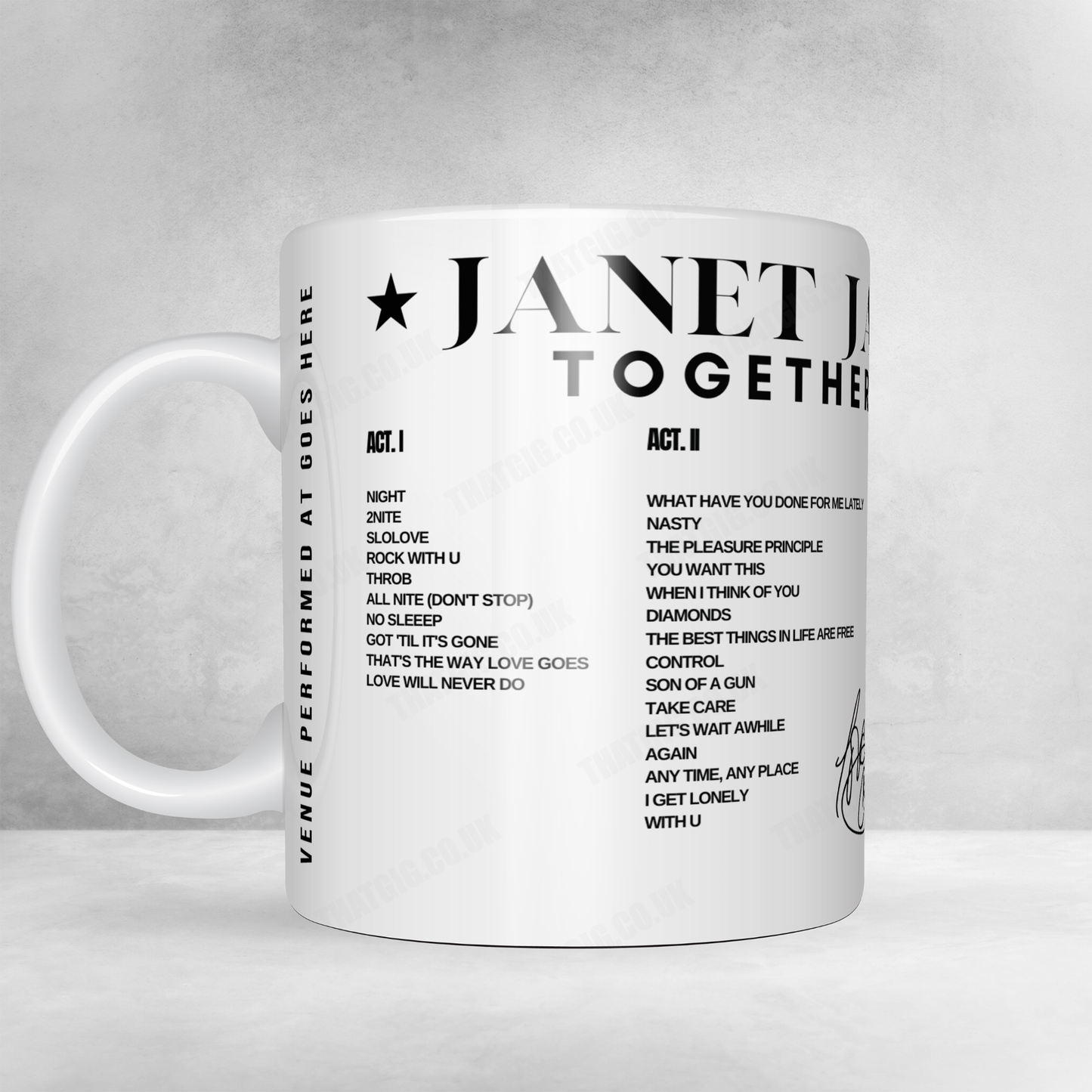 Janet Jackson Setlist Poster - CFG Bank Arena - July 13th, 2024