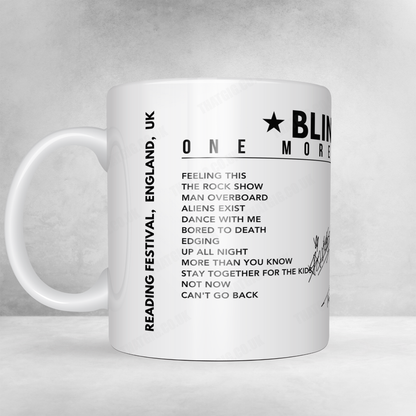 Blink-182 Setlist Mug - Reading Festival, England - August 23rd, 2024