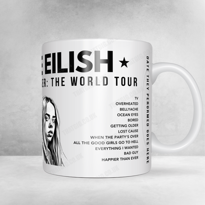 Billie Eilish Setlist Poster - Utilita Arena Birmingham, England - June 15th, 2022