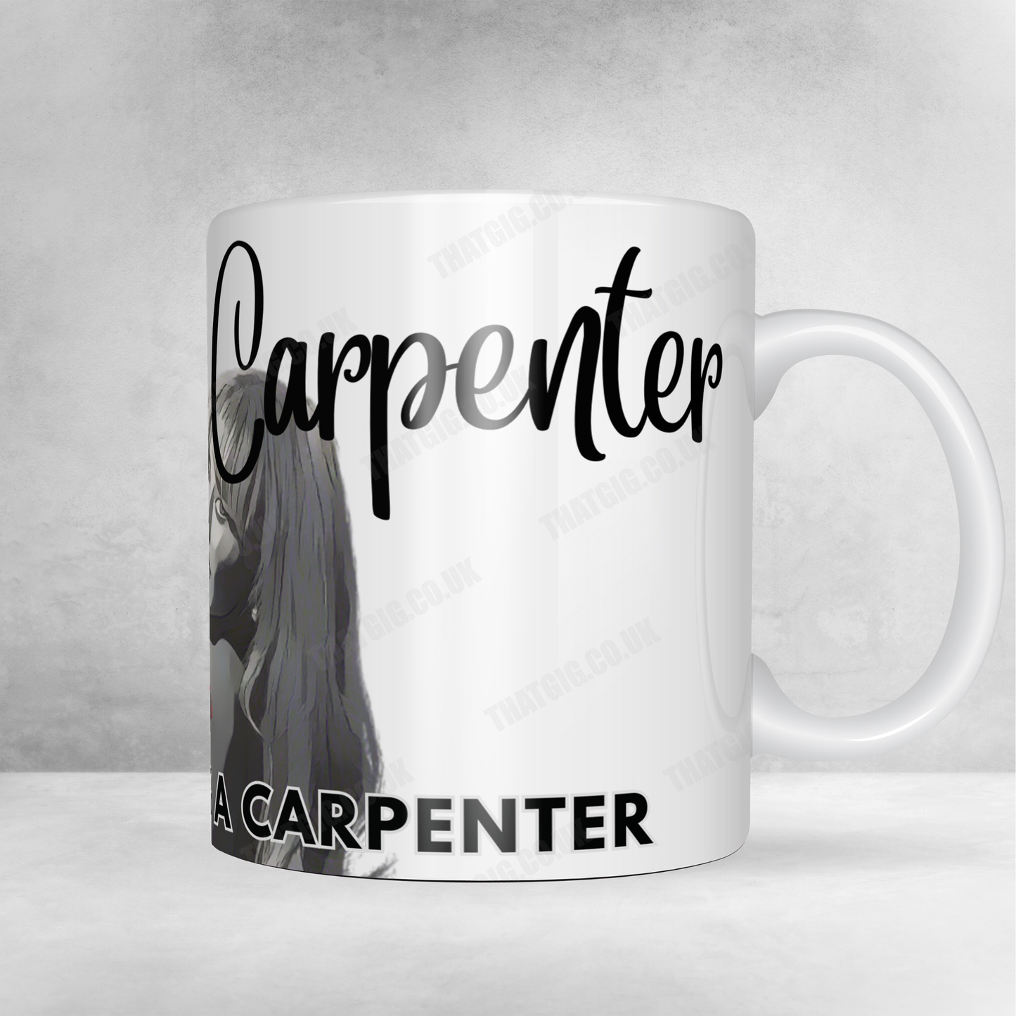 Sabrina Carpenter "Jesus Was a Carpenter" Mug Quote