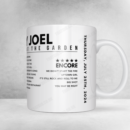 Billy Joel Setlist Mug - Madison Square Garden, New York on July 25, 2024