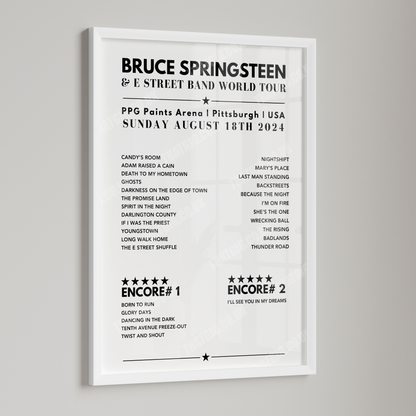 Bruce Springsteen at PPG Paints Arena, Pittsburgh on 18th Aug 2024