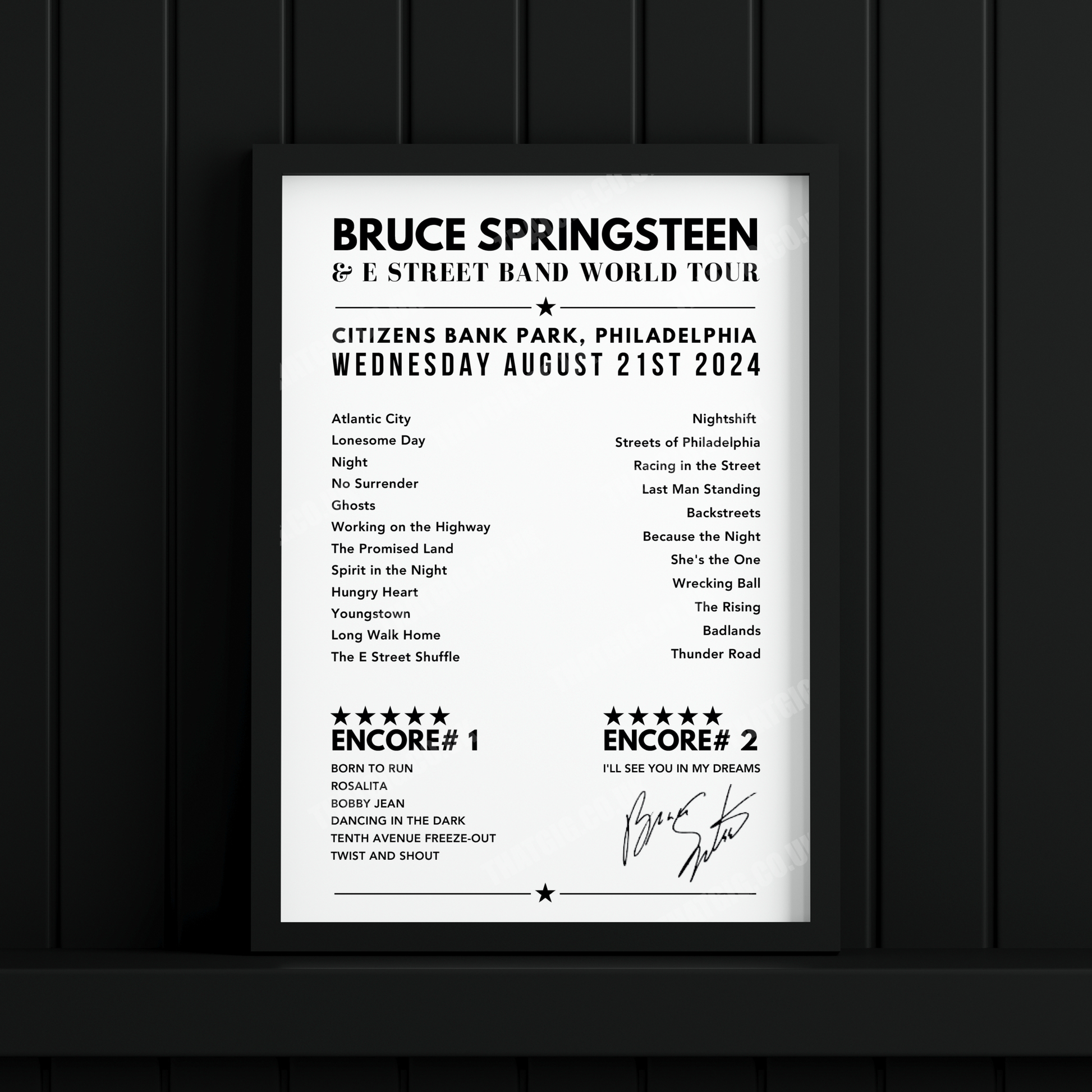 Bruce Springsteen at Citizens Bank Park, Philadelphia on 21st Aug 2024