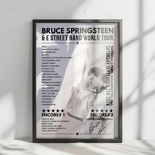 Bruce Springsteen USA Theme at Nationals Park, Washington - September 7th 2024